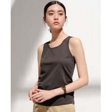 四季不停顿高支匹马棉小U领tank背心